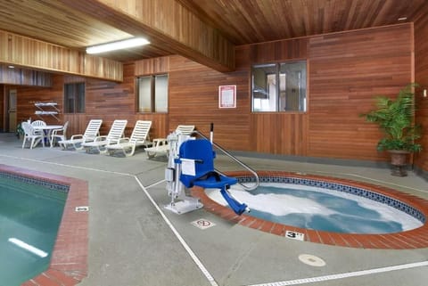 Indoor pool, a heated pool