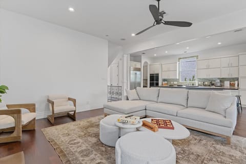 Spacious and inviting, the wide open living room offers plenty of room to relax, unwind, and gather in comfort.