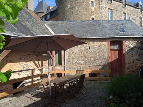 The private and self-contained courtyard garden