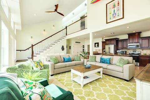 Great room is filled with light and room for all. Newly remodeled!