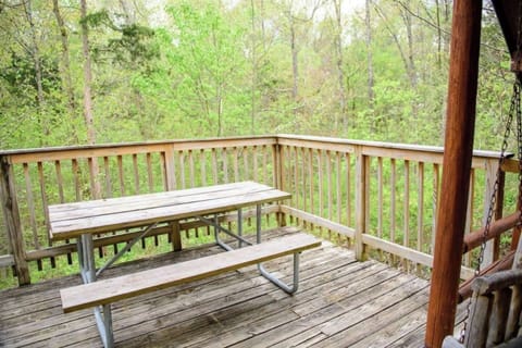 Outdoor Wooden Table & Chair