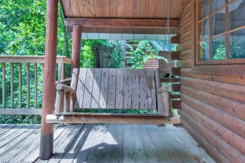 Rustic Cabin Wood Swing