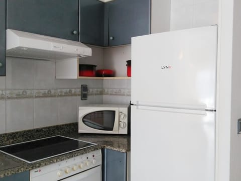 Fridge, microwave, oven, coffee/tea maker