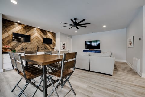 WET BAR: Ice Maker; Mini Fridge; Margaritaville Margarita Machine, Dual Smart TVs and Karaoke Machine.