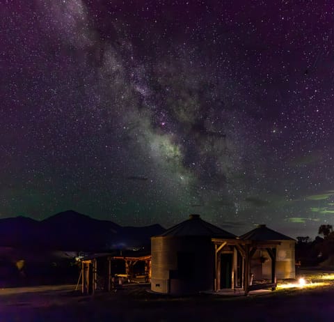 The light of the Milky Way guides your steps at night.