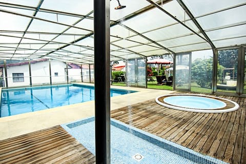 Indoor pool, outdoor pool