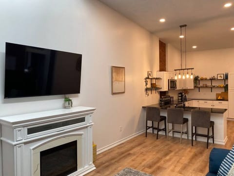 Open kitchen and living room