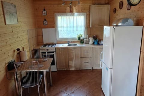 Fridge, oven, stovetop, coffee/tea maker