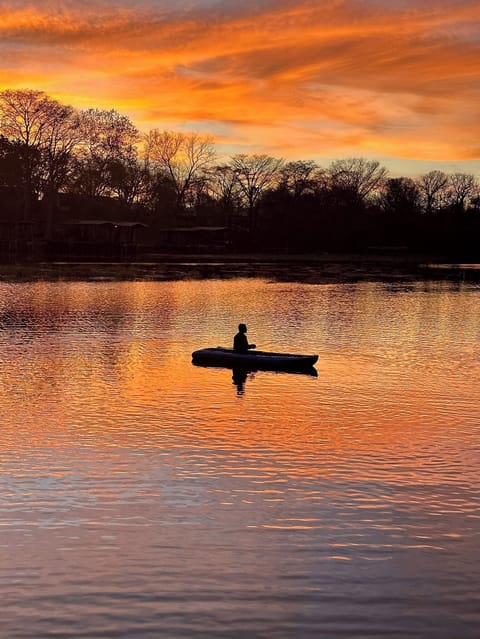 Golden hour on Lake Placid. 
The Lake is Back! 