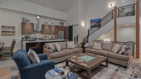 Great room looking into the kitchen