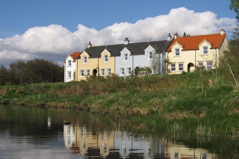 View of cottages from the beach