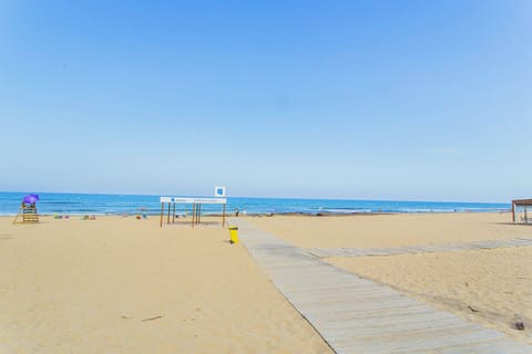 On the beach