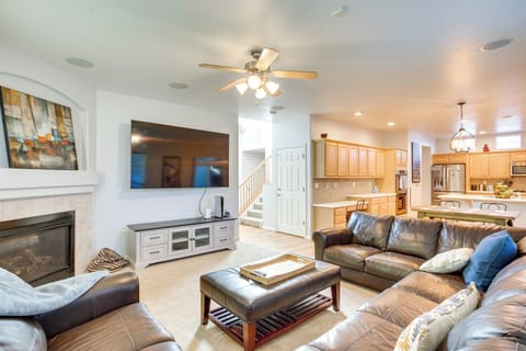Eagle Vacation Rental | 4BR | 3.5BA | Stairs to Access | 3,650 Sq Ft