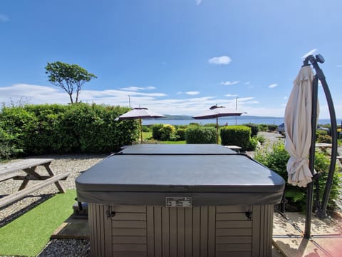Firthview House Hot tub with Water Views.