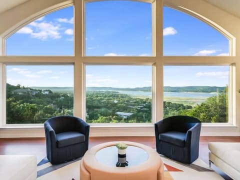 Living Room with breath taking Lake Travis views

