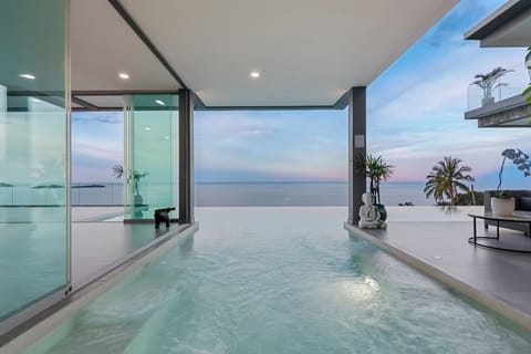 An infinity pool, a lap pool