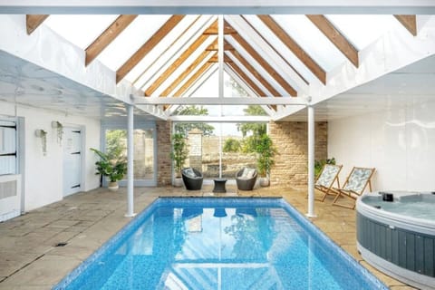 Indoor pool, a heated pool