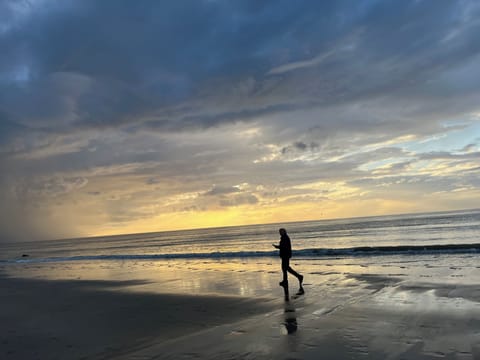 On the beach