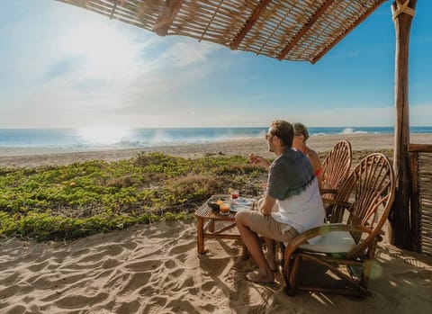 Sun loungers, beach towels