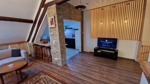 Fireplace, computer monitors