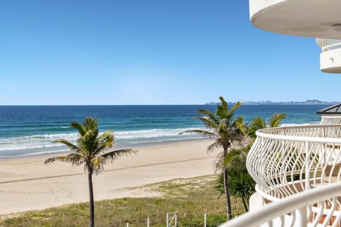 On the beach, sun loungers, beach towels