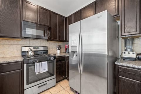 Create any meal in our fully stocked kitchen complete with modern appliances.