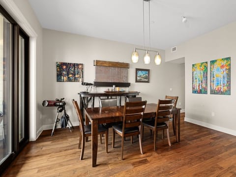 Townhome #606 - Second Floor Dining Space with Telescope