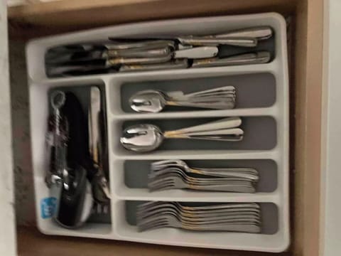Plenty of utensils.