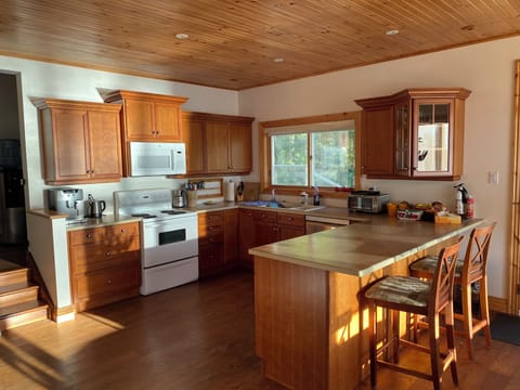 Kitchen with sitting bar 