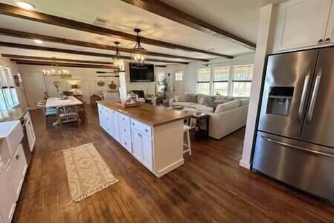 Kitchen and living area