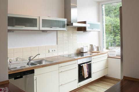 Apartment Hundeglück kitchen with window