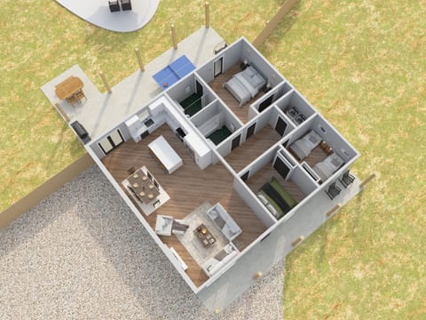 Full 3D floor plan of the home