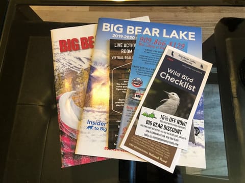 We’ve left you some information about Big Bear to help you enjoy your stay.