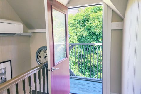 Open the upstairs door for fresh sea air.