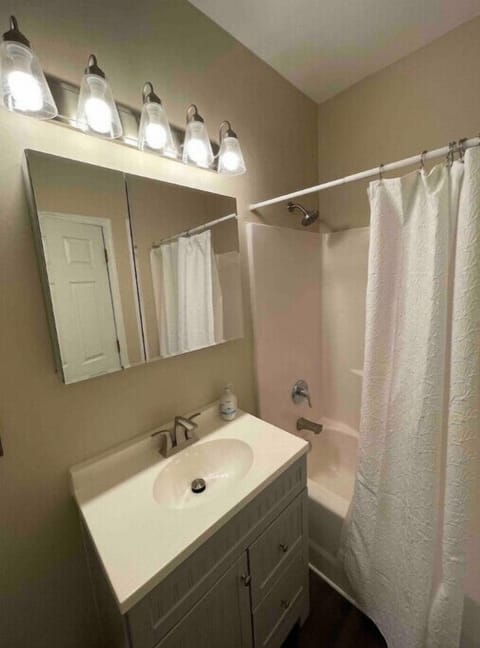 Shower, towels, toilet paper
