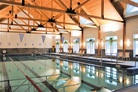 Indoor pool, a heated pool