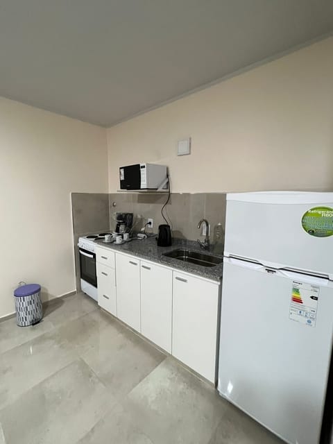 Fridge, microwave, coffee/tea maker