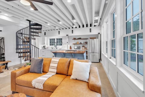 Living room with smart TV