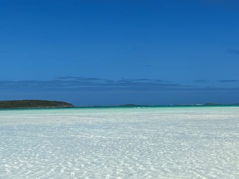 On the beach, beach towels