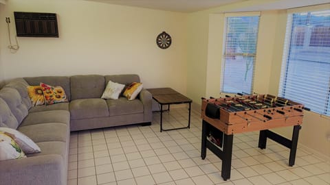 Game Room with family size game table