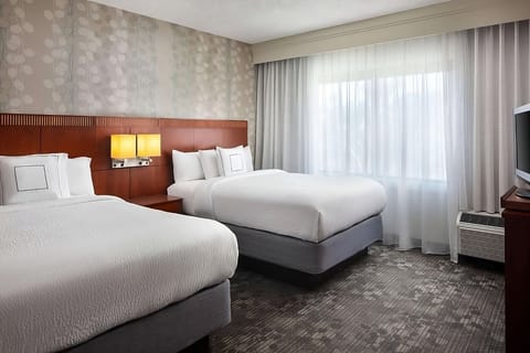 Stretch out with two cozy beds and calming natural light.