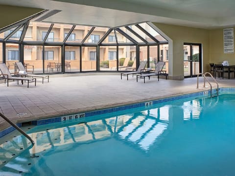 Dive into the indoor pool for an easy, relaxing break.