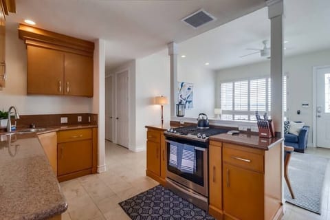 The kitchen is fully equipped with everything you need to prepare a meal at home. Have a special request? Please let us know!