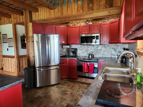 Fully stocked kitchen