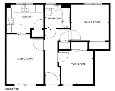 Floor plan of 4 Bynack House