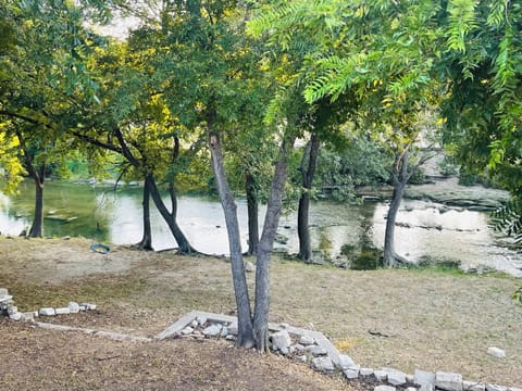 Backyard going down to Nolan Creek with direct access 