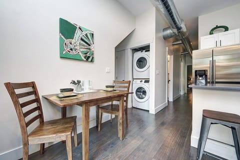 intimate dining area located off the first floor kitchen 