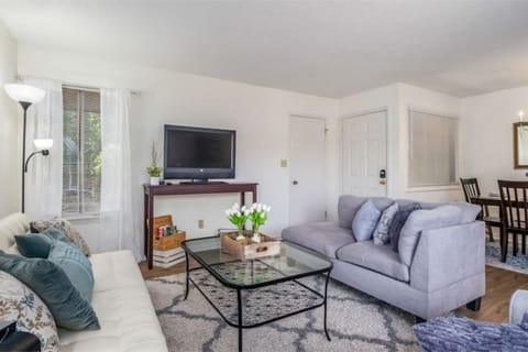 Livingroom, layout futon, smart TV