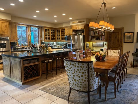 Gourmet kitchen, dining room, and family gathering space! Very large space!