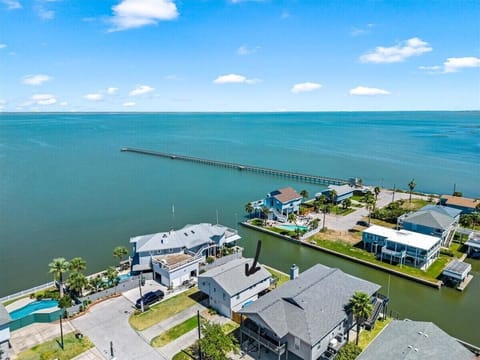 Beautiful waterfront home second house from the bay.